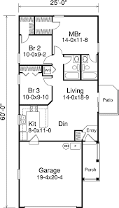 Plan 57036ha Ideal Design For A Narrow Lot Narrow Lot House Plans Small Floor Plans Small House Plans