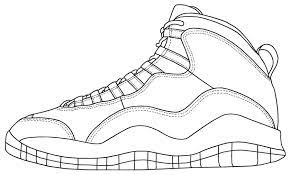 Download Jordan Shoe Coloring Pages Coloring Home