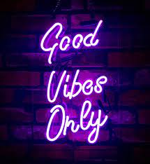 Good vibes only neon signage, light, neon lights, flare, rubber eraser. Good Vibes Neon Light Novocom Top