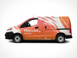 Download Mini Van Side View Psd Mockup Psd Mockups