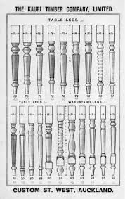 the kauri timber company ltd auckland office table legs and washstand legs catalogue page ca 1906 wood furniture legs wood carving furniture table legs