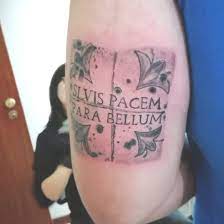 What screams masculinity more than. Tattoo Uploaded By Rui Zorba Si Vis Pacem Para Bellum Symbeosrotary Eikondevice Eikon Nocturnalink Intenze Intenzeink Kwadroncartridges Odintattooequipments War Mosaicstyle Blackandgrey 912489 Tattoodo