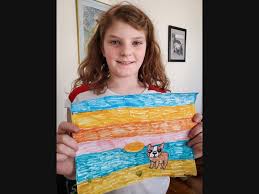 Fifth Grader Uses Art to Raise Funds to Help Her Community