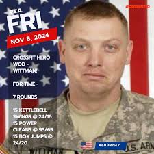 R.E.D. Friday 11/08/24 CrossFit Hero Wod