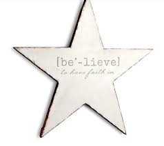 Believe Star Wooden Stars Craft Fairs Vinyl