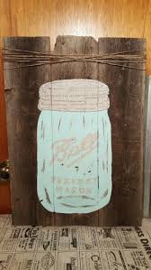 Ball Perfect Mason Wood Sign With Twine Mason Jar Door Hanger Mason Jar Decorations Mason Jar Crafts