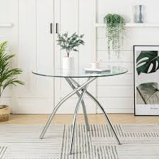 Upgrade your existing table or plan an entirely new accent with the. Best Price Round Glass Top Round Dining Tables