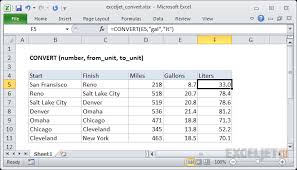 How To Use The Excel Convert Function Exceljet