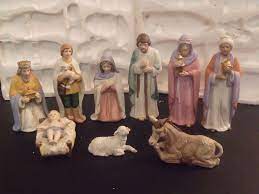 This one here is large and wooden. Home Interior White Nativity Set Novocom Top