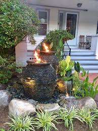 Water Feature Fire Installation Ideas Rochester Ny Acorn Ponds Front Yard Landscaping Design Small Front Yard Landscaping Front Yard Garden Design