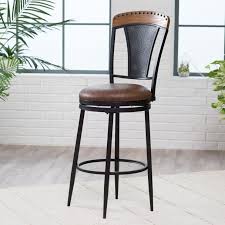32 Inch Bar Stools If Your Round Wooden Bar Stool Seat Is Uncomfortable You Can Cover It With A Simple Pillow To Make Sitting On The Nicer This Bar Stool Li