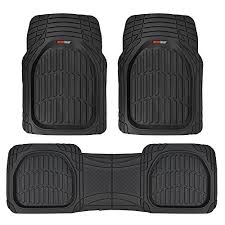 4pc Black Car Floor Mats Set Rubber Tortoise Liners W Cargo For Auto Suv Trucks Best Car Floor Mats Rubber Floor Mats Car Floor Mats