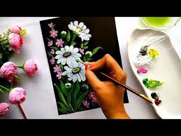 This project book contains 50 watercolor projects with a forest theme. Easy Flower Painting Tutorial Beginner Flower Painting Acrylic Painting Youtube