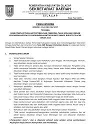 Maybe you would like to learn more about one of these? Lowongan Kerja Non Asn Lingkungan Kantor Bupati Wakil Bupati Cilacap Tingkat Sma D3 Rekrutmen Lowongan Kerja Cpns Bumn Bulan Agustus 2021