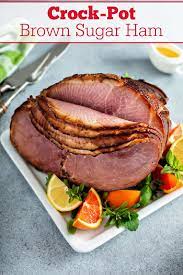 Crock Pot Brown Sugar Ham Recipe Recipe Recipes Pork Recipes Brown Sugar Ham