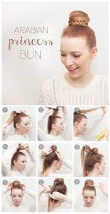 Arabian Princess Bun Hairstyle Tutorial Princess Leia Hair Hair Bun Tutorial Kids Hairstyles
