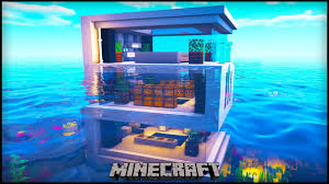 The water won't flow through the doors, so you can peek out to the other side and place two ground blocks, then build . How To Make An Underwater House In Minecraft The Safest Secret Base