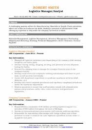 Business analyst, property management tasks and skills. Logistics Manager Resume Samples Qwikresume