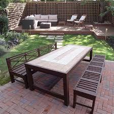 This diy outdoor table uses only structural lumber and costs $20! Home Dzine Home Diy Build An Outdoor Table And Benches