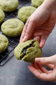 Black Sesame Stuffed Matcha Sugar Cookies Love And Olive Oil Recipe In 2020 Matcha Cookies Culinary Grade Matcha Matcha