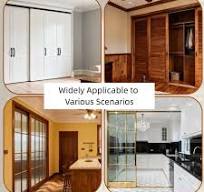 Quiet Glide Sliding Door Roller Set, Top-Hung Sliding Door Hardware Roller & Track Kit, 5-Piece Wardrobe Closet Door Repair Replacement Set Default