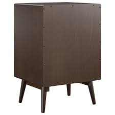 Keep all of your albums organized in the large open cubbies that feature metal record dividers to keep all of your albums upright. Novogratz Brittany Turntable Stand In Walnut Nebraska Furniture Mart