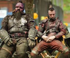 Check out amazing taserface artwork on deviantart. Behind The Scenes Photo Of Taserface And Kraglin From Guardians Of The Galaxy Vol 2 2017 Guardians Of The Galaxy Cosplay Characters Marvel Dc