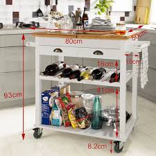 Sobuy Xxl Servierwagen Kuchenwagen Rollwagen Kucheninsel Fkw08 Wn Weiss Natur Amazon De Kuche Haushalt Servierwagen Kuche Mit Insel Rollwagen