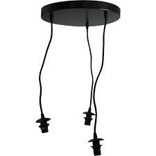 Grand choix de suspensions luminaires modernes pour le salon & la salle à manger large choix de coloris, formes et styles commandez en toute sécurité ! Suspension Basique 3 Lampes Sans Abat Jour
