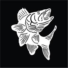 Walleye Fish Vinyl Decal Sticker 2 Two Pack Walleye Fishing Vinyl Decals Vinyl Decal Stickers