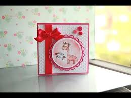 Carnation crafts orchid die set. Cute And Easy Baby Card Tutorial Youtube