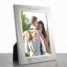 Personalised photo frames buy a loved on the perfect photo frame gift. Personalised Silver 10 X 8 Photo Frame