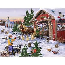 Our 1000 piece shaped puzzles are large enough to challenge any new or veteran jigsaw puzzle solver. Winter Sleigh Ride 300 Large Piece Jigsaw Puzzle Bits And Pieces Jigsaw Puzzles Art Sleigh Ride Larger Piece Jigsaw Puzzles