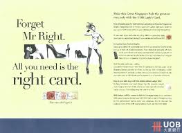 The uob lady's classic and lady's platinum cards are basically the same. It S Not What You Say But How You Say It Pat On Brand Building And Advertising