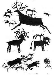 High Altai Central Asia Petroglyphs Prehistoric Rock Paintings Albis Photos Text In English Petroglyphs Art Ancient Art Cave Paintings