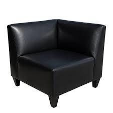 Smilemart faux leather push back theater recliner chair with footrest, black. Sophie Corner Chair White Door Events