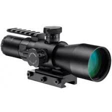 Barska 3 9x42 Ir Contour Rifle Scope W Accessory Rail Mount 1 4 Moa