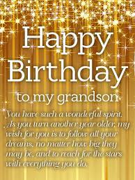 Golden Happy Birthday Wishes Card For Grandson Birthday Greeting Cards By Davia Happy Birthday Wishes Cards Birthday Wishes Messages Grandson Birthday Wishes