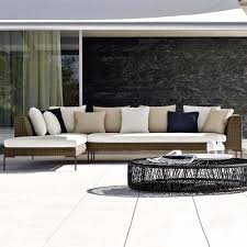 The table square vintage shows an exclusive structure in painted steel, anthracite finish, and top in thick glass. Charles Outdoor Sofa On Metal Feet By B B Italia H H Studio