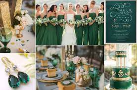 Emerald Green Gold Wedding Ideas Green Gold Weddings Gold Wedding Decorations Gold Wedding Colors