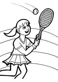 Click on the coloring page to open in a new window and print. Tennis Coloring Pages Books 100 Free And Printable