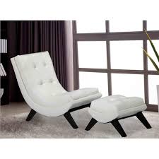 Maybe you would like to learn more about one of these? Modern Curved Lounge Chair Ottoman W Tufted Design In Whi Aptdeco