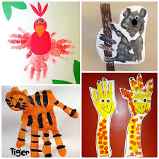 Fun Zoo Animal Handprint Crafts For Kids Crafty Morning Sit down the students in groups and show them how to make simple models of animals. fun zoo animal handprint crafts for