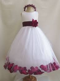 2015 Flower Girl Dresses With Purpl Burgundy Flower Girl Dress White Flower Girl Dresses Flower Girl Dresses Tulle