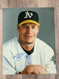 Mark Ellis Signed 8x10 Photo File COA Oakland Athletics A's Cardinals  Dodgers C