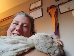Special needs chickens and their owners