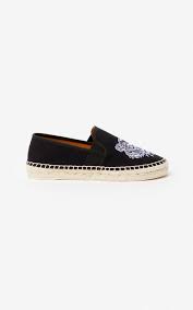 Womens Tiger Espadrilles Black Kenzo Shoes The Feastie Boys