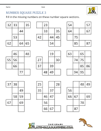 Explore addition, subtraction, patterns, and more. Number Square Puzzles