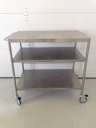 Ikea 365+ stainless steel 1 qt saucepan with steam hole. Ikea Flytta Kitchen Cart Stainless Steel Apartment Therapy S Bazaar
