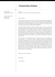 Is your aim to become a psychologist? Psychology Internship Cover Letter Sample Kickresume